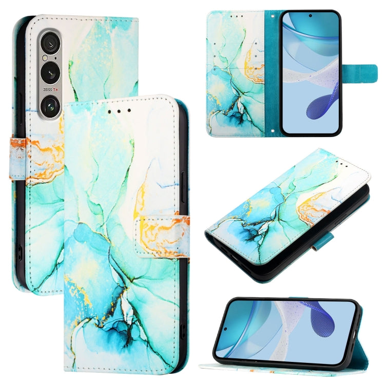 PT003 Marble Pattern Flip Leather Phone Case, For Sony Xperia 1 VIII, For Sony Xperia 10 VI, For Sony Xperia 1 VI, For Sony Xperia 5 VI