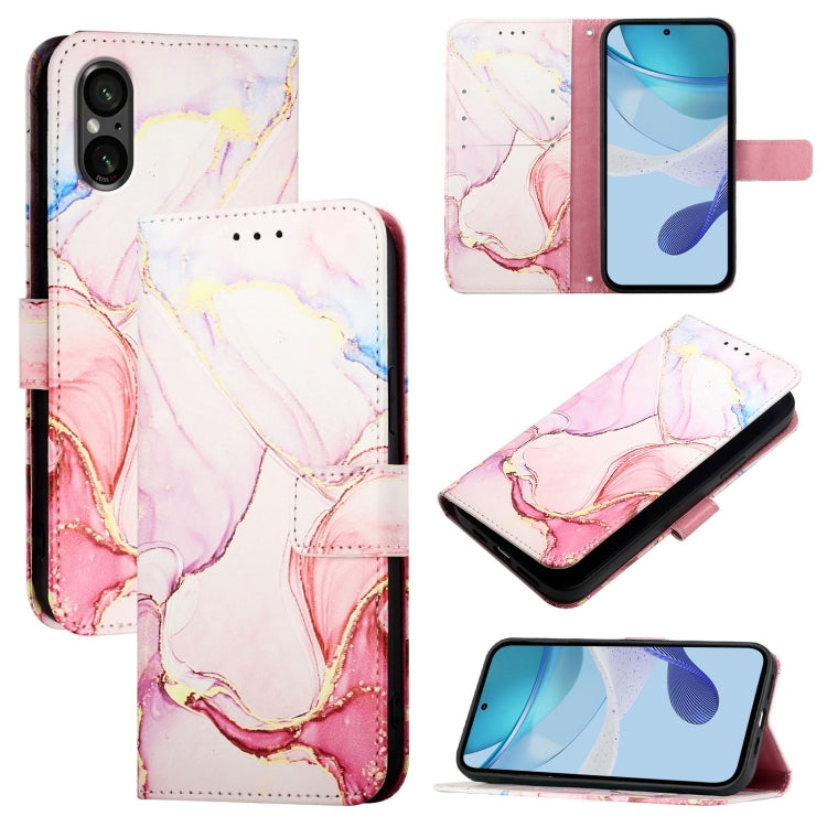PT003 Marble Pattern Flip Leather Phone Case, For Sony Xperia 1 VIII, For Sony Xperia 10 VI, For Sony Xperia 1 VI, For Sony Xperia 5 VI