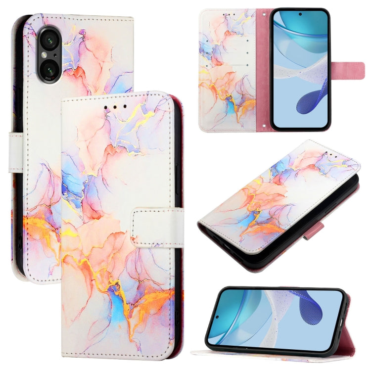 PT003 Marble Pattern Flip Leather Phone Case, For Sony Xperia 1 VIII, For Sony Xperia 10 VI, For Sony Xperia 1 VI, For Sony Xperia 5 VI