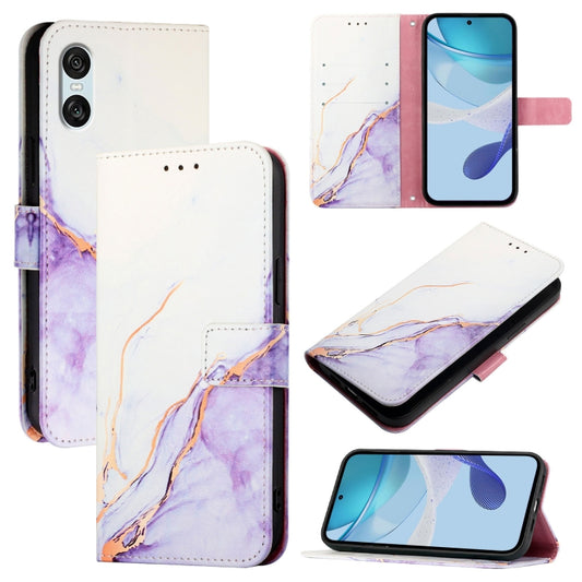 PT003 Marble Pattern Flip Leather Phone Case, Series 1