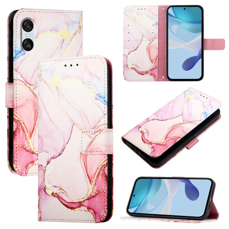 PT003 Marble Pattern Flip Leather Phone Case, For Sony Xperia 1 VIII, For Sony Xperia 10 VI, For Sony Xperia 1 VI, For Sony Xperia 5 VI