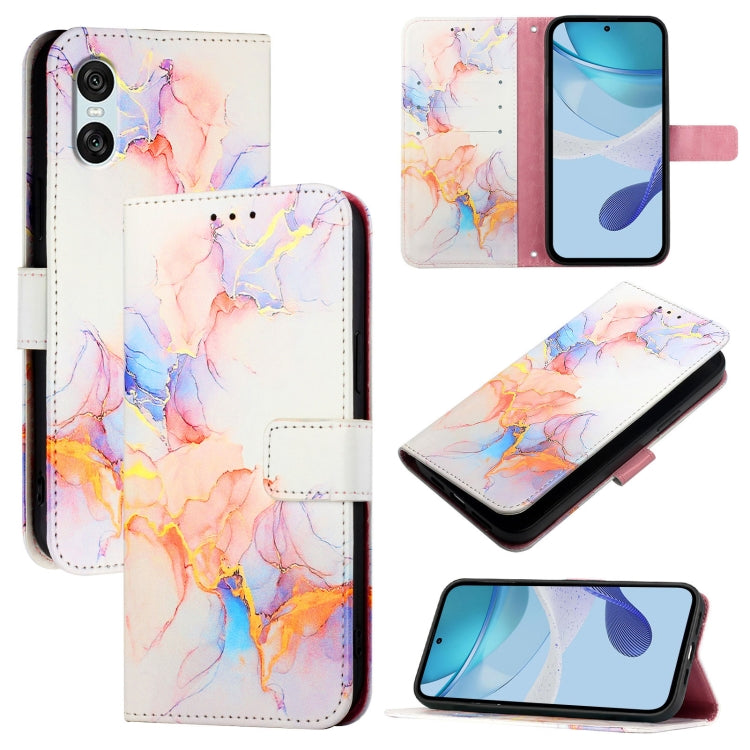 PT003 Marble Pattern Flip Leather Phone Case, For Sony Xperia 1 VIII, For Sony Xperia 10 VI, For Sony Xperia 1 VI, For Sony Xperia 5 VI