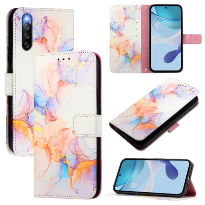 PT003 Marble Pattern Flip Leather Phone Case, For Sony Xperia 5 V, For Sony Xperia 1 V, For Sony Xperia 10 V, For Sony Xperia 10 IV