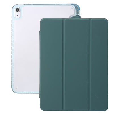 Clear Acrylic 3-Fold Leather Tablet Case, For iPad Pro 11 2025 / 2024, For iPad 10th Gen 10.9 2022