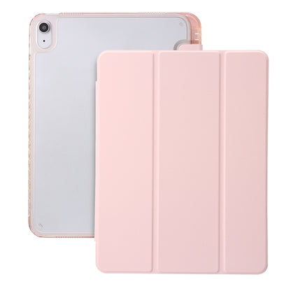 Clear Acrylic 3-Fold Leather Tablet Case, For iPad Pro 11 2025 / 2024, For iPad 10th Gen 10.9 2022