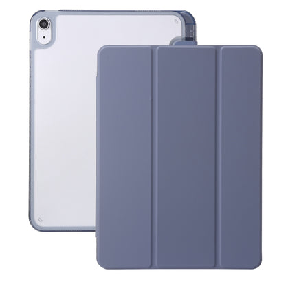 Clear Acrylic 3-Fold Leather Tablet Case, For iPad Pro 11 2025 / 2024, For iPad 10th Gen 10.9 2022