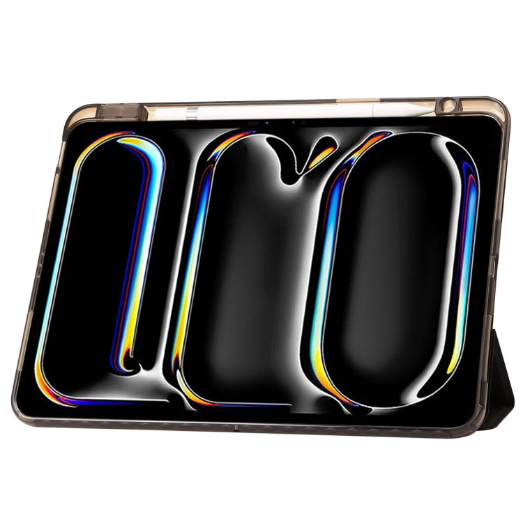 Clear Acrylic 3-Fold Leather Tablet Case