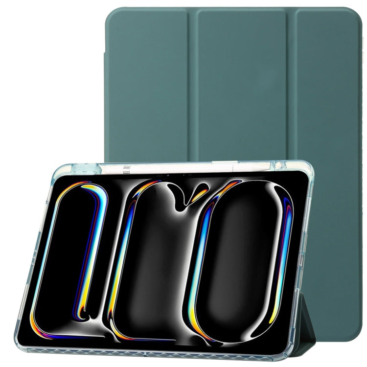 Clear Acrylic 3-Fold Leather Tablet Case