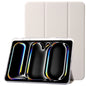 Clear Acrylic 3-Fold Leather Tablet Case, For iPad Air 13 2026 / 2025 / 2024, For iPad Air 11 2026 / 2025 / 2024, For iPad Pro 13 2025 / 2024