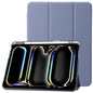 Clear Acrylic 3-Fold Leather Tablet Case, For iPad Air 13 2026 / 2025 / 2024, For iPad Air 11 2026 / 2025 / 2024, For iPad Pro 13 2025 / 2024
