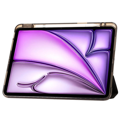 Clear Acrylic 3-Fold Leather Tablet Case, For iPad Air 13 2026 / 2025 / 2024, For iPad Air 11 2026 / 2025 / 2024, For iPad Pro 13 2025 / 2024