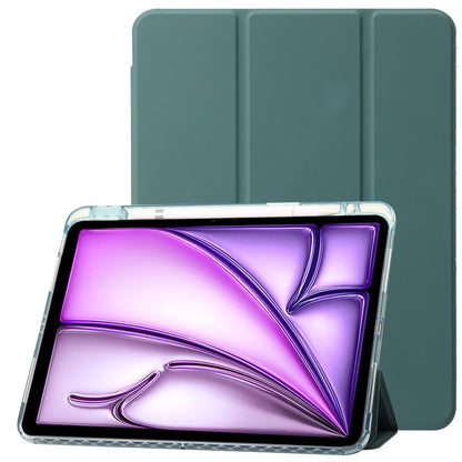 Clear Acrylic 3-Fold Leather Tablet Case, For iPad Air 13 2026 / 2025 / 2024, For iPad Air 11 2026 / 2025 / 2024, For iPad Pro 13 2025 / 2024