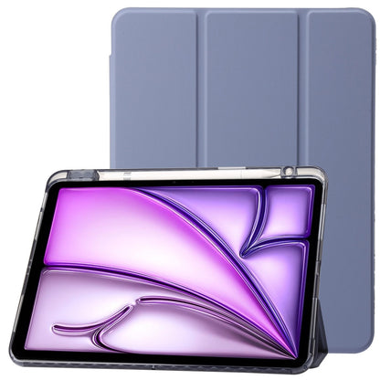 Clear Acrylic 3-Fold Leather Tablet Case, For iPad Air 13 2026 / 2025 / 2024, For iPad Air 11 2026 / 2025 / 2024, For iPad Pro 13 2025 / 2024