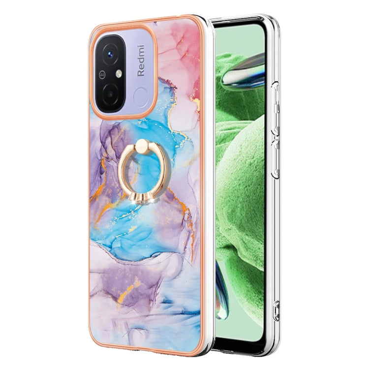 Electroplating IMD TPU Phone Case with Ring, For Xiaomi Redmi Note 12 5G Global/Poco X5 5G, For Xiaomi Redmi 12C/11A 4G Global, For Xiaomi 13 Lite 5G, For Xiaomi Redmi Note 12 Pro Speed
