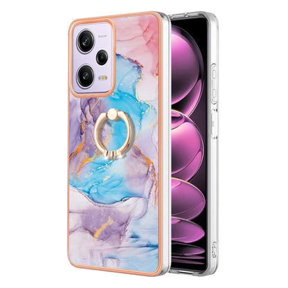 Electroplating IMD TPU Phone Case with Ring, For Xiaomi Redmi Note 12 4G Global, For Xiaomi Redmi Note 12 Pro+ Global, For Xiaomi Redmi Note 12 Pro 5G Global, For Xiaomi Poco X5 Pro 5G