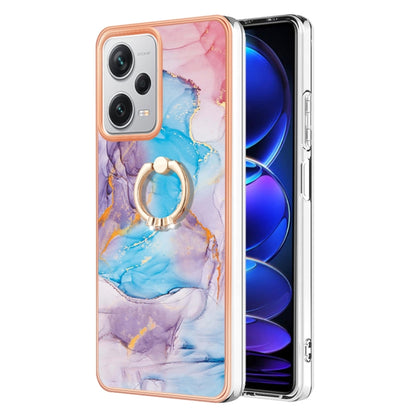 Electroplating IMD TPU Phone Case with Ring, For Xiaomi Redmi Note 12 4G Global, For Xiaomi Redmi Note 12 Pro+ Global, For Xiaomi Redmi Note 12 Pro 5G Global, For Xiaomi Poco X5 Pro 5G