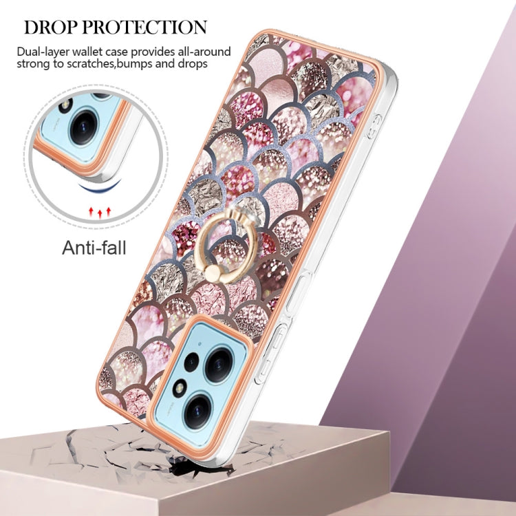 Electroplating IMD TPU Phone Case with Ring, For Xiaomi Redmi Note 12 4G Global, For Xiaomi Redmi Note 12 Pro+ Global, For Xiaomi Redmi Note 12 Pro 5G Global, For Xiaomi Poco X5 Pro 5G