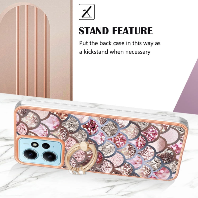 Electroplating IMD TPU Phone Case with Ring, For Xiaomi Redmi Note 12 4G Global, For Xiaomi Redmi Note 12 Pro+ Global, For Xiaomi Redmi Note 12 Pro 5G Global, For Xiaomi Poco X5 Pro 5G