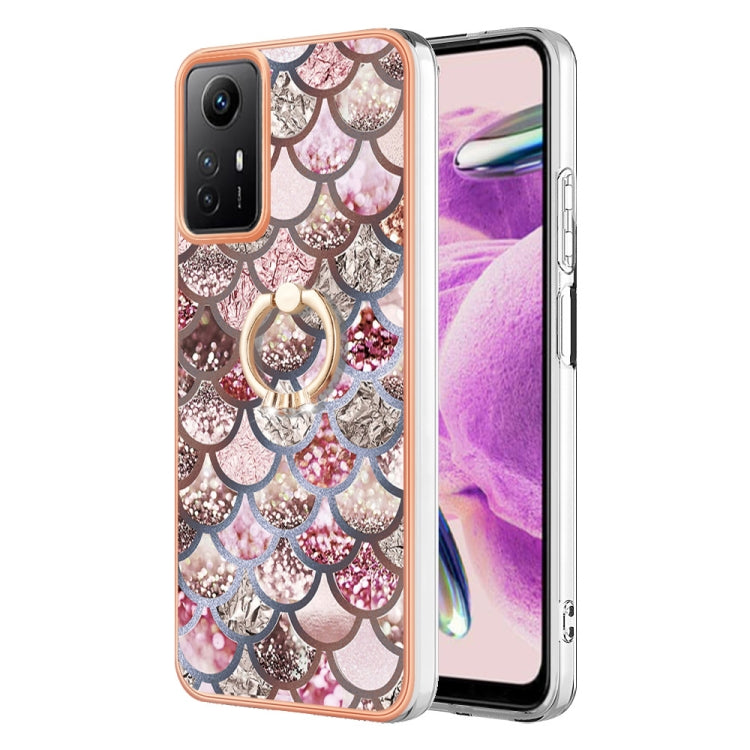 Electroplating IMD TPU Phone Case with Ring, Series 5