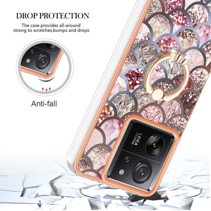 Electroplating IMD TPU Phone Case with Ring, For Xiaomi 13T / 13T Pro, For Xiaomi Poco F5 5G / Redmi Note 12 Turbo, For Xiaomi Poco F5 Pro 5G / Redmi K60, For Xiaomi Redmi Note 12S 4G