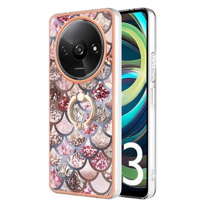 Electroplating IMD TPU Phone Case with Ring, For Xiaomi Redmi Note 13 Pro 4G/Poco M6 Pro 4G, For Xiaomi Redmi A3, For Xiaomi Redmi Note 13 4G, For Xiaomi Poco X6 Pro / Redmi K70E