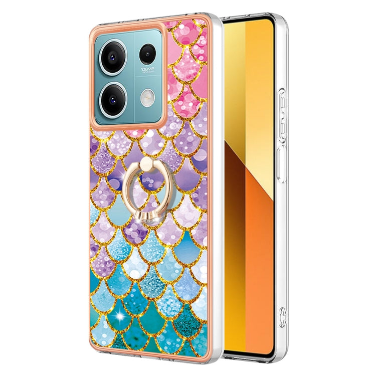 Electroplating IMD TPU Phone Case with Ring, For Xiaomi Redmi Note 13 5G Global, For Xiaomi Redmi 13C 4G, For Xiaomi Redmi Note 13 Pro+ 5G, For Xiaomi Redmi Note 13 Pro 5G Global