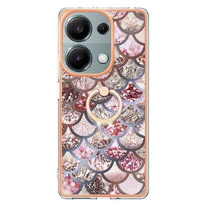 Electroplating IMD TPU Phone Case with Ring, For Xiaomi Redmi Note 13 Pro 4G/Poco M6 Pro 4G, For Xiaomi Redmi A3, For Xiaomi Redmi Note 13 4G, For Xiaomi Poco X6 Pro / Redmi K70E