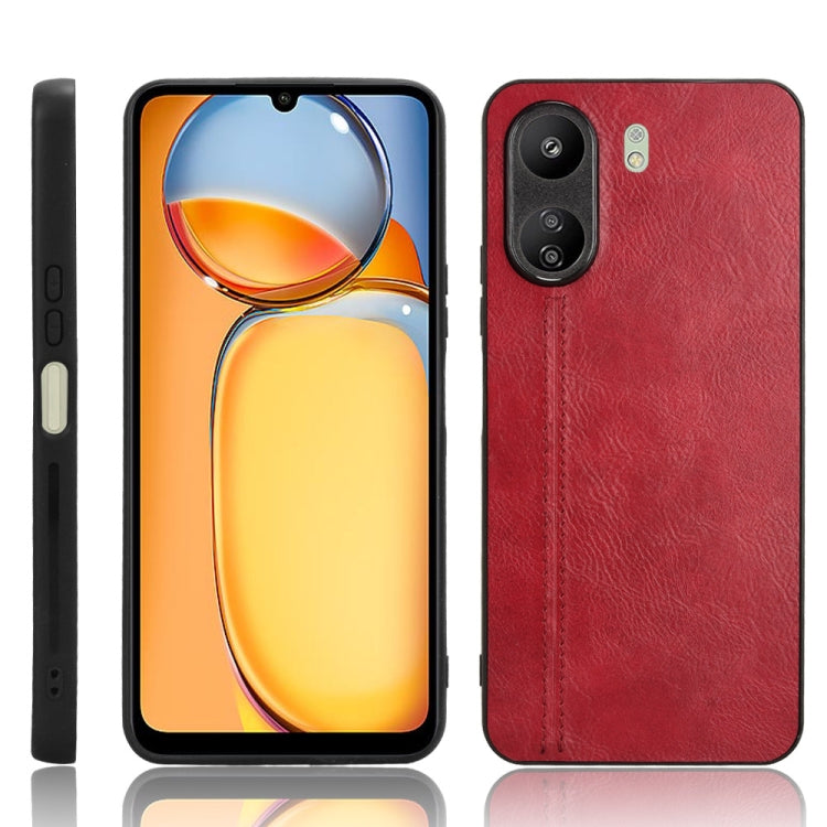 Sewing Cow Pattern Skin PC + PU + TPU Phone Case