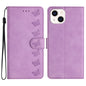 Seven Butterflies Embossed Leather Phone Case
