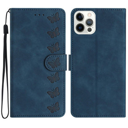 Seven Butterflies Embossed Leather Phone Case