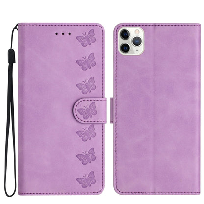 Seven Butterflies Embossed Leather Phone Case