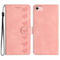Seven Butterflies Embossed Leather Phone Case, For iPhone 18 Pro / 17 Pro, For iPhone 18 Pro Max / 17 Pro Max, For iPhone 16e / 17e, For iPhone 17