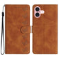 Seven Butterflies Embossed Leather Phone Case, For iPhone 16e / 17e, For iPhone 17 Pro Max, For iPhone 17 Pro, For iPhone 17