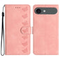 Seven Butterflies Embossed Leather Phone Case, For iPhone Air, For iPhone 16 Pro Max, For iPhone 16 Pro, For iPhone 16 Plus