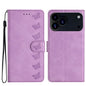 Seven Butterflies Embossed Leather Phone Case, For iPhone 18 Pro / 17 Pro, For iPhone 18 Pro Max / 17 Pro Max, For iPhone 16e / 17e, For iPhone 17