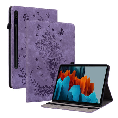 Butterfly Rose Embossed Leather Tablet Case, Series 3