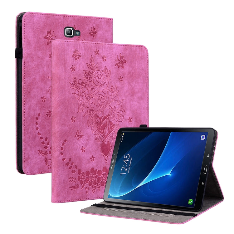 Butterfly Rose Embossed Leather Tablet Case, Series 3