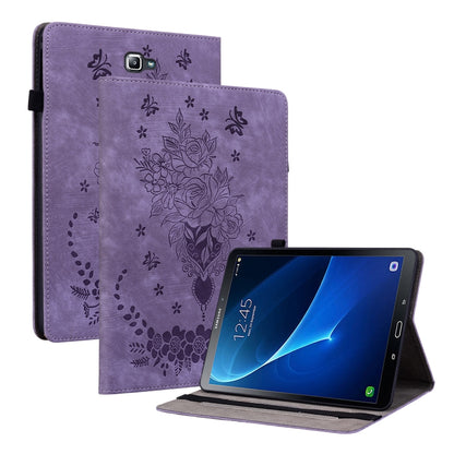 Butterfly Rose Embossed Leather Tablet Case, Series 3