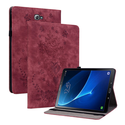 Butterfly Rose Embossed Leather Tablet Case, Series 3