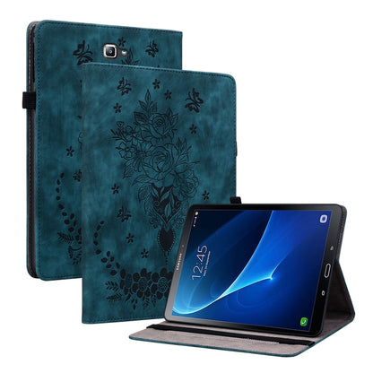 Butterfly Rose Embossed Leather Tablet Case, Series 3