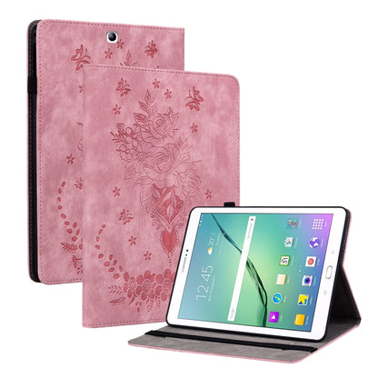 Butterfly Rose Embossed Leather Tablet Case, Series 3