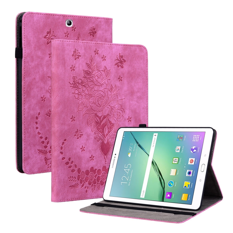 Butterfly Rose Embossed Leather Tablet Case, Series 3