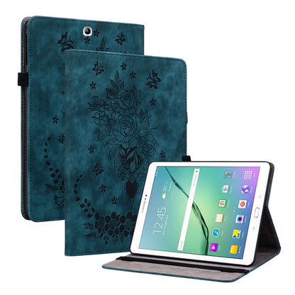 Butterfly Rose Embossed Leather Tablet Case, Series 3