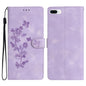 Flower Butterfly Embossing Pattern Leather Phone Case