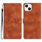 Flower Butterfly Embossing Pattern Leather Phone Case