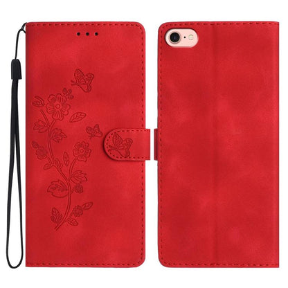 Flower Butterfly Embossing Pattern Leather Phone Case, For iPhone 18 Pro / 17 Pro, For iPhone 18 Pro Max / 17 Pro Max, For iPhone 16e / 17e, For iPhone 17