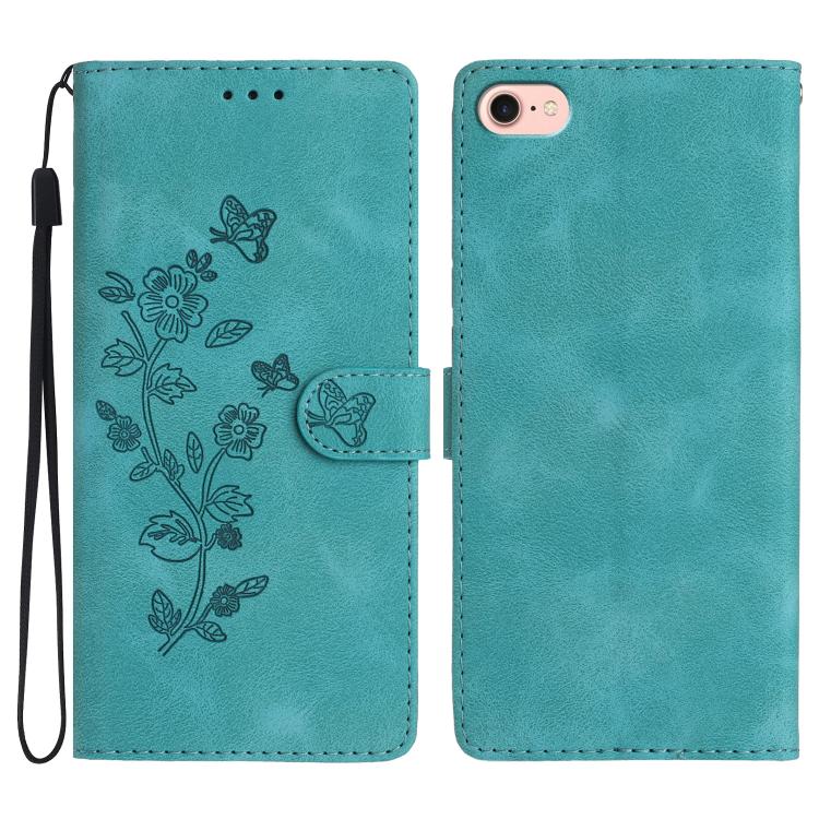 Flower Butterfly Embossing Pattern Leather Phone Case, For iPhone 18 Pro / 17 Pro, For iPhone 18 Pro Max / 17 Pro Max, For iPhone 16e / 17e, For iPhone 17