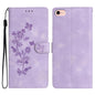 Flower Butterfly Embossing Pattern Leather Phone Case, For iPhone 16e / 17e, For iPhone 17 Pro Max, For iPhone 17 Pro, For iPhone 17