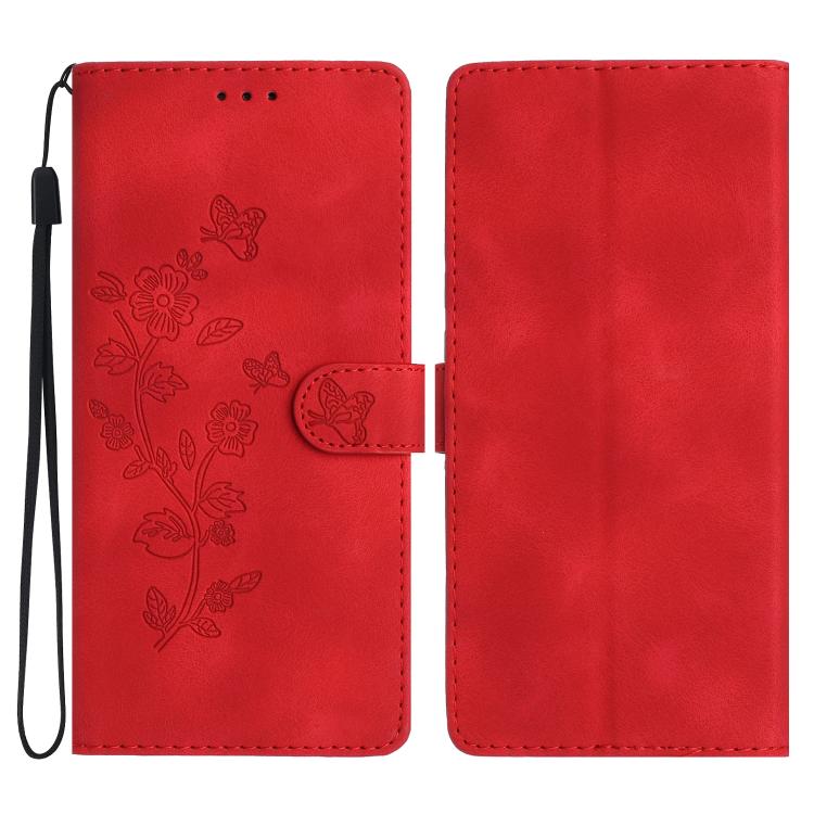 Flower Butterfly Embossing Pattern Leather Phone Case, For iPhone 18 Pro / 17 Pro, For iPhone 18 Pro Max / 17 Pro Max, For iPhone 16e / 17e, For iPhone 17