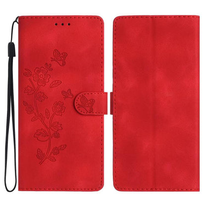 Flower Butterfly Embossing Pattern Leather Phone Case, For iPhone 18 Pro / 17 Pro, For iPhone 18 Pro Max / 17 Pro Max, For iPhone 16e / 17e, For iPhone 17